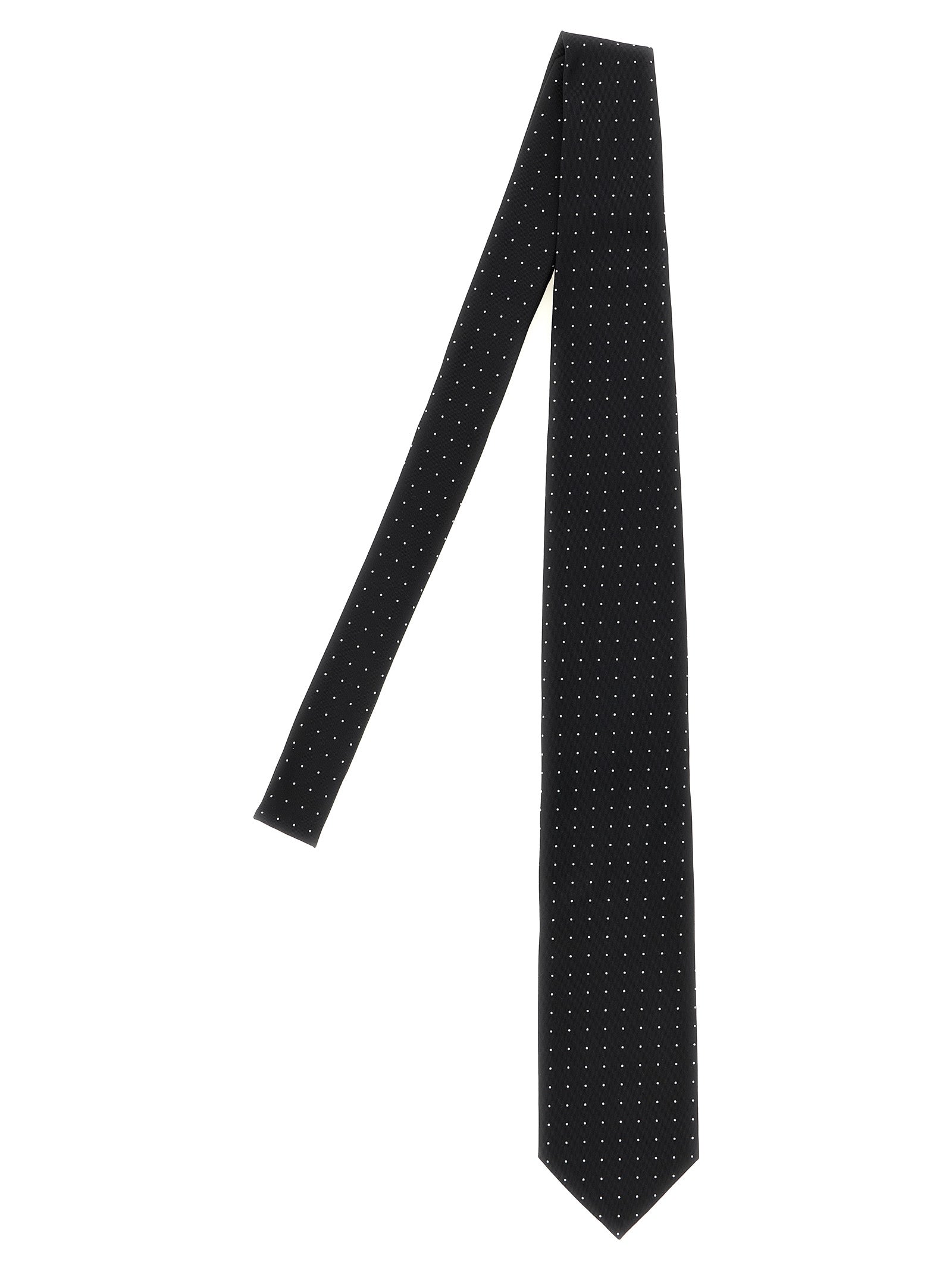 Tom Ford Micro Polka Dot Tie Cravatte - Nero | 16f92ea9ed92861255ad816dc374373a41d06488