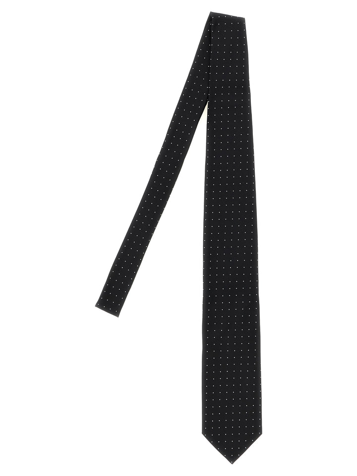 Tom Ford Micro Polka Dot Tie Cravatte - Nero | 16f92ea9ed92861255ad816dc374373a41d06488