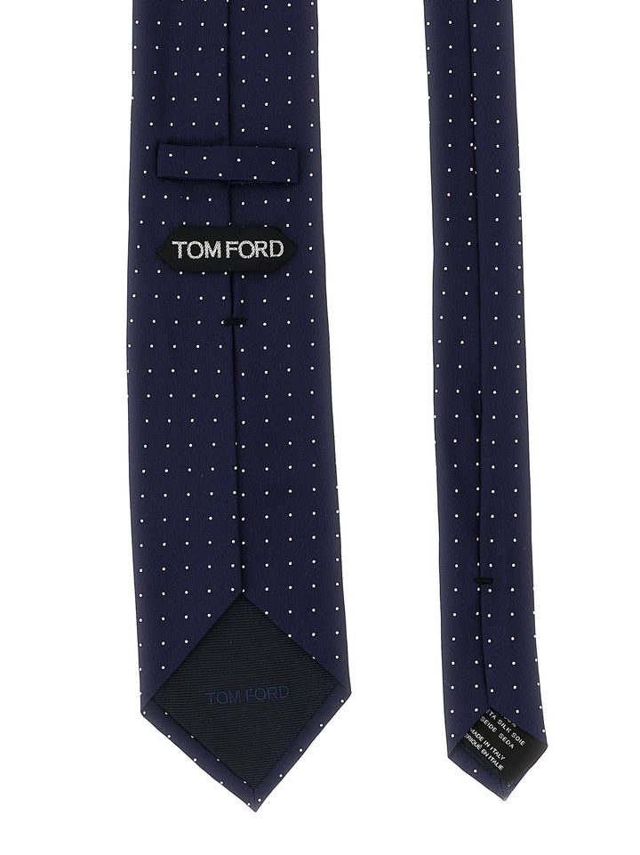 Tom Ford Micro Polka Dot Tie Cravatte - Blu | 1ab4c41f29169200ce23fc40782330c268657c2c