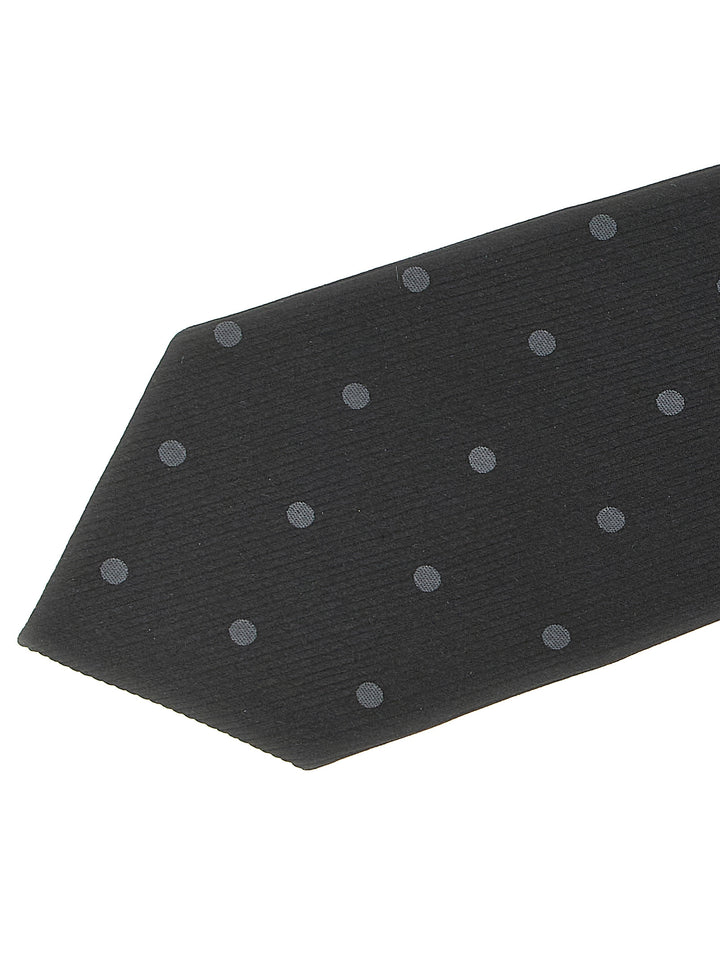 Tom Ford Polka Dot Silk Tie Cravatte - Nero | 6d2f7a246bb306eccf6c3627e492b3783cd63fc1