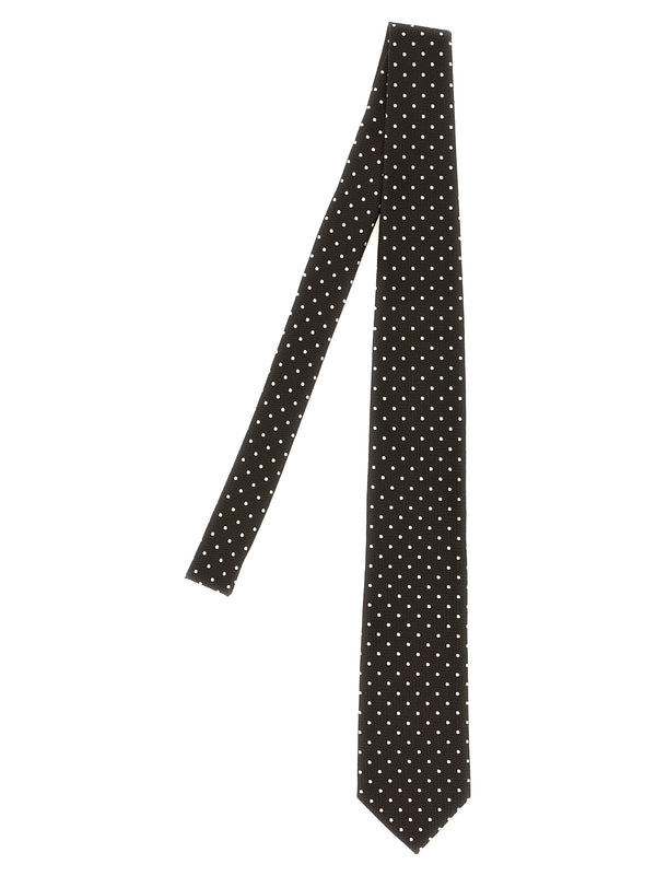 Silk Tie Cravatte Marrone