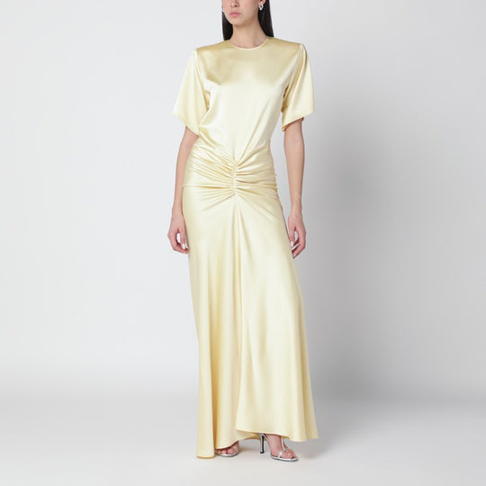 Vanilla-Coloured Iris Dress With Draping