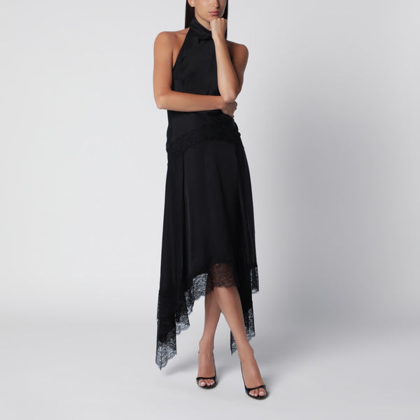 Tish Largo de Cupro Satinado Negro