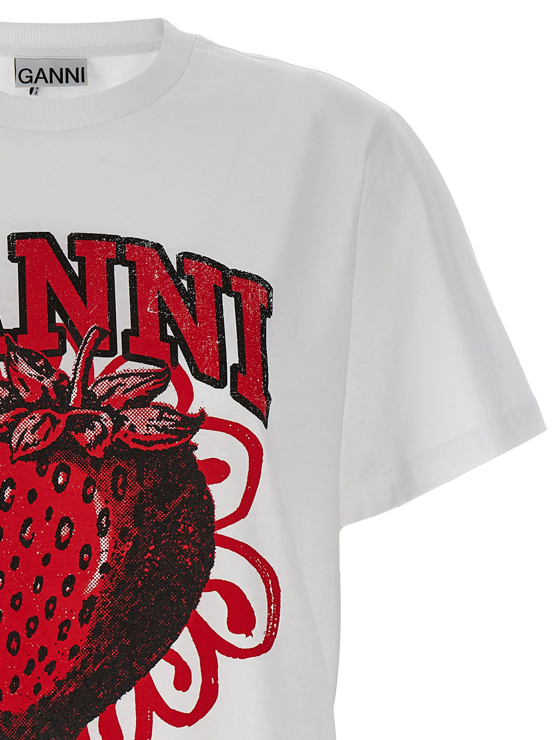 Strawberry T Shirt Bianco