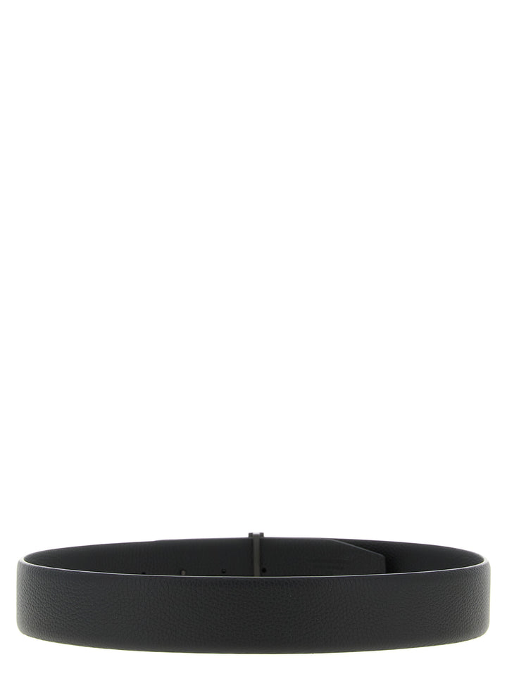 Tom Ford Hammered Leather Belt Cinture - Nero | ffb371b50c4f9750910ed3b7ac5d76496e285885