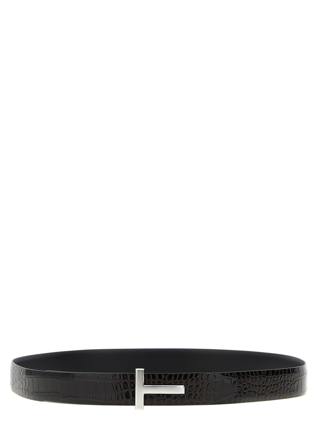 Tom Ford Reversible Crocodile Leather Belt Cinture - Marrone | 7620f2eecb2acfd4c51a97f167dae5287c47de85