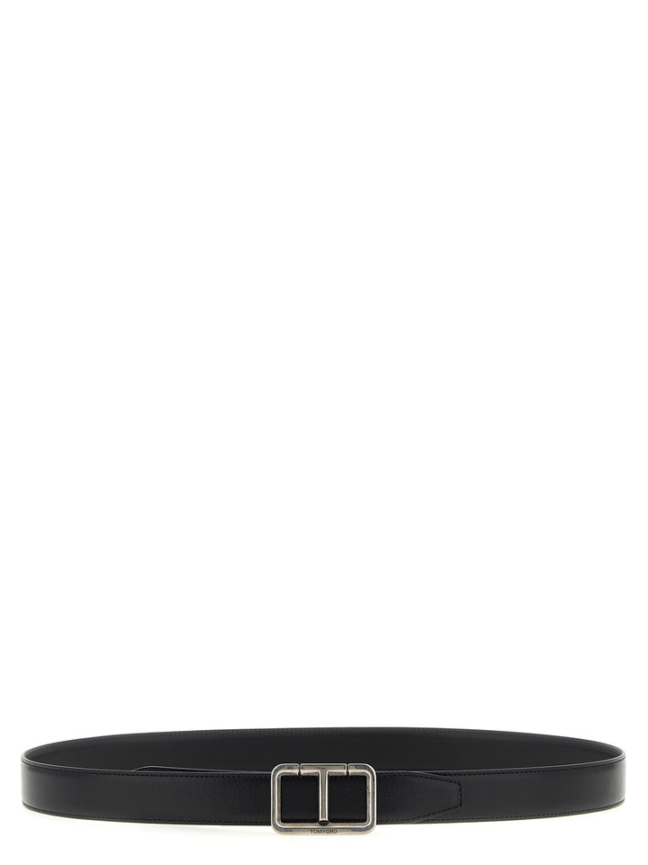Tom Ford Reversible Belt Antique Buckle Cinture - Nero | d13b244f80e3007dd209ddac414cb733a9e2ba50