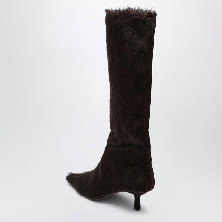 Senso Braune Telkai Stiefel aus Fohlenhaar