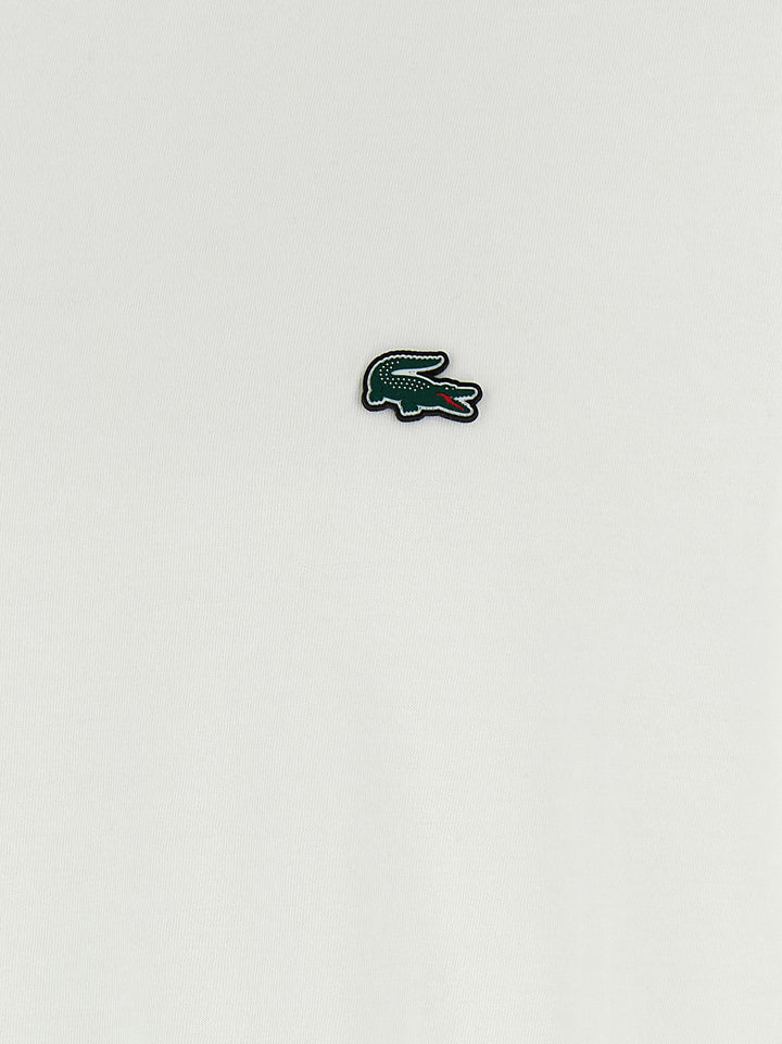 Lacoste Logo Patch T shirt - Bianco | cd7e9ae9c532bfd018c044570039309df7ea9248