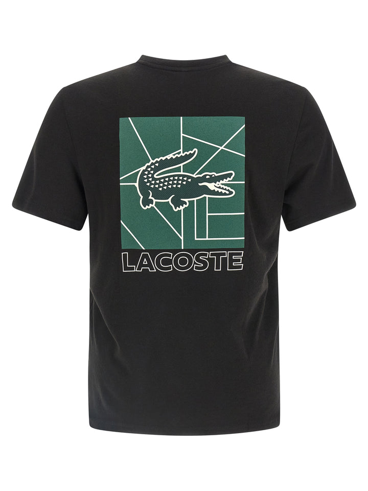 Lacoste Printed T shirt - Nero | 252dc11da325bc2167a23ba34efb75c1dcb47e1c