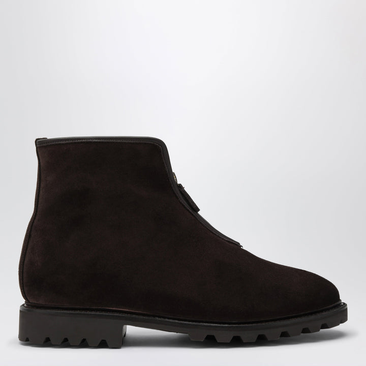 Morjas Braune The Alpine Boot Stiefeletten aus genarbtem Leder