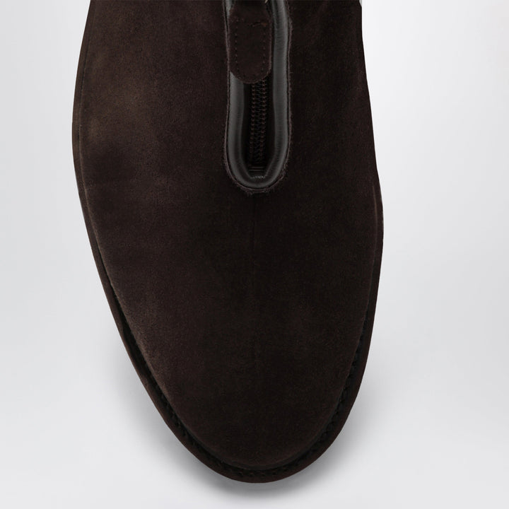 Morjas Braune The Alpine Boot Stiefeletten aus genarbtem Leder