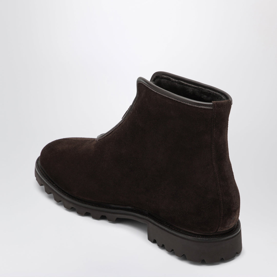 Morjas Braune The Alpine Boot Stiefeletten aus genarbtem Leder
