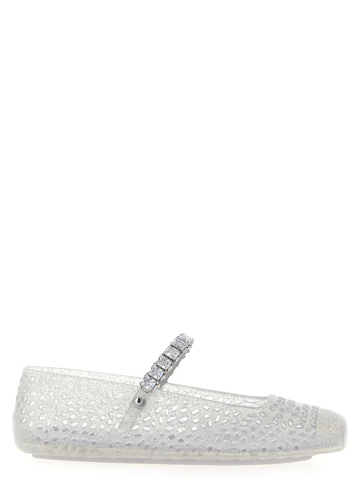Jimmy Choo The Jelly Flat shoes - Silver | dc36fcdbf721454d25125559e650a7c8db94ac14