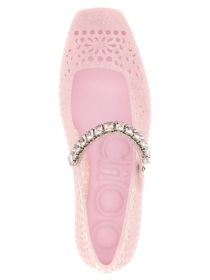 Jimmy Choo The Jelly Flat shoes - Rosa | 4cd26ccb6b08074d7758bf50cd0505f96de22498