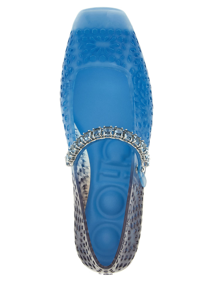 Jimmy Choo The Jelly Flat shoes - Blu | d4f9437f216bfac29aba7435ba05682e54f9fe7a