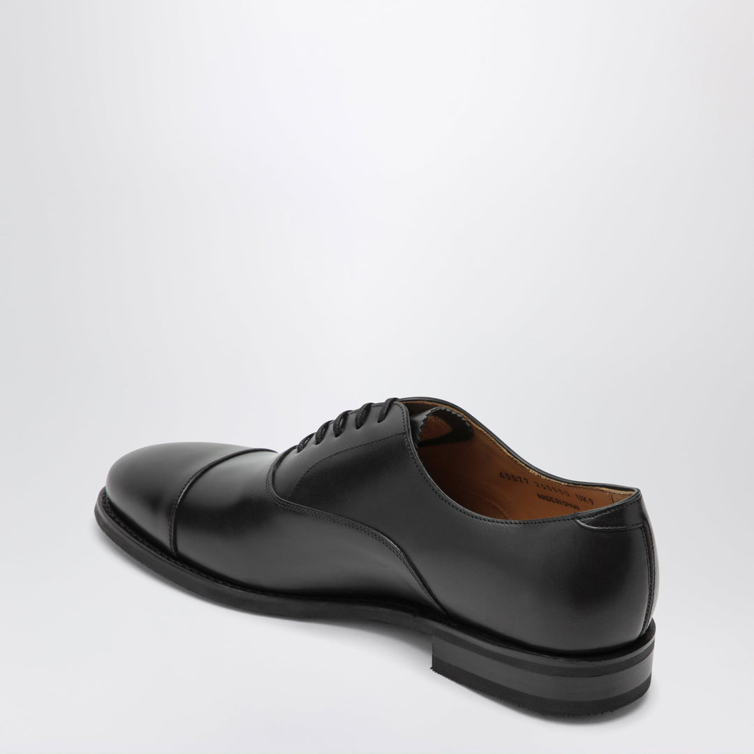 Morjas Schwarze The Oxford Schuhe aus glattem Leder