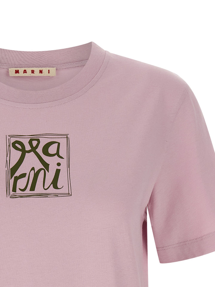 Marni Printed T shirt - Rosa | 602a1044e4614e24eaf14c997b412a01294cbc7e