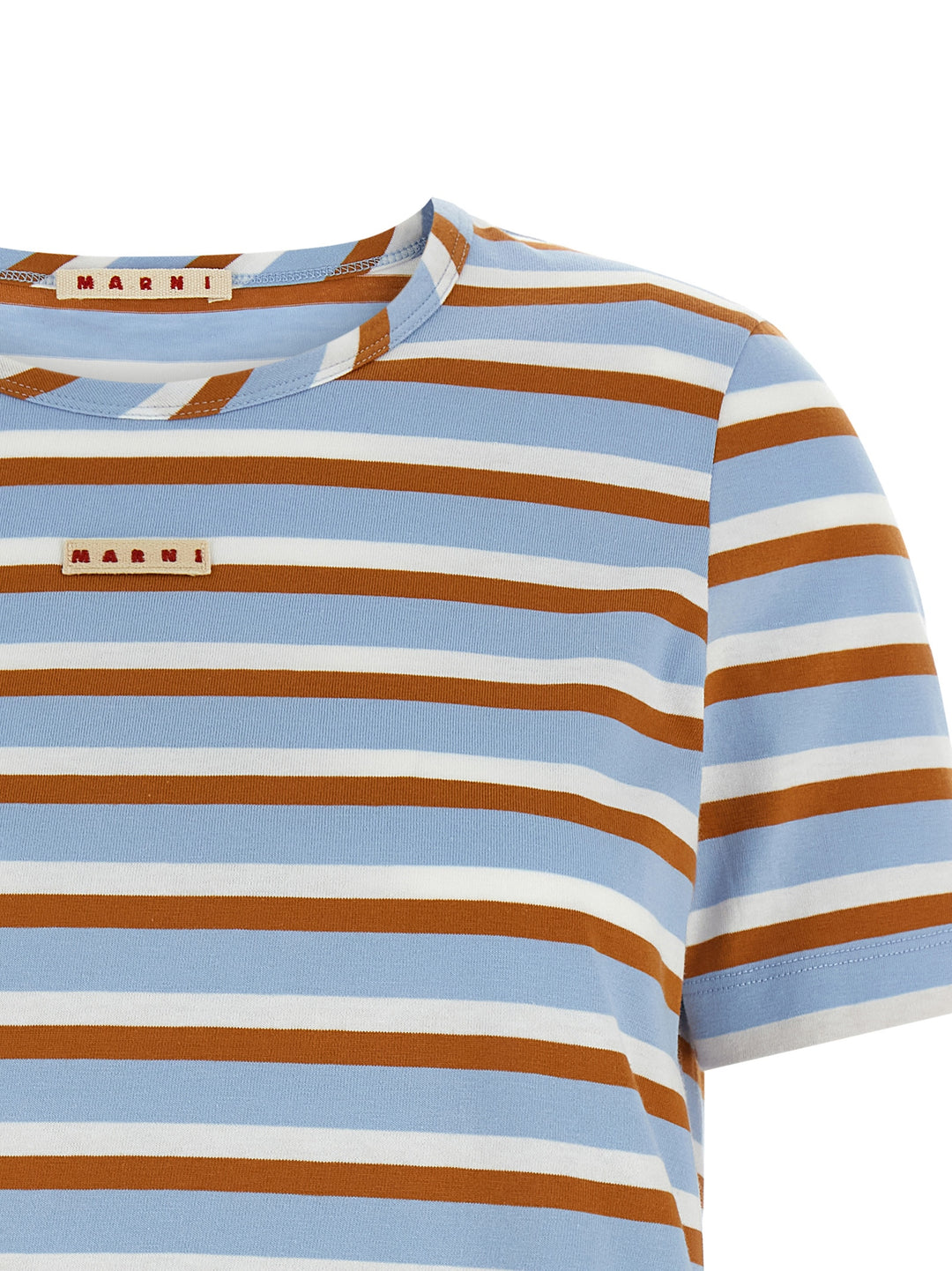 Marni Logo Patch T shirt - Multicolor | cbd837622a5f6138b0de3038b9e622e8fbb04dcf