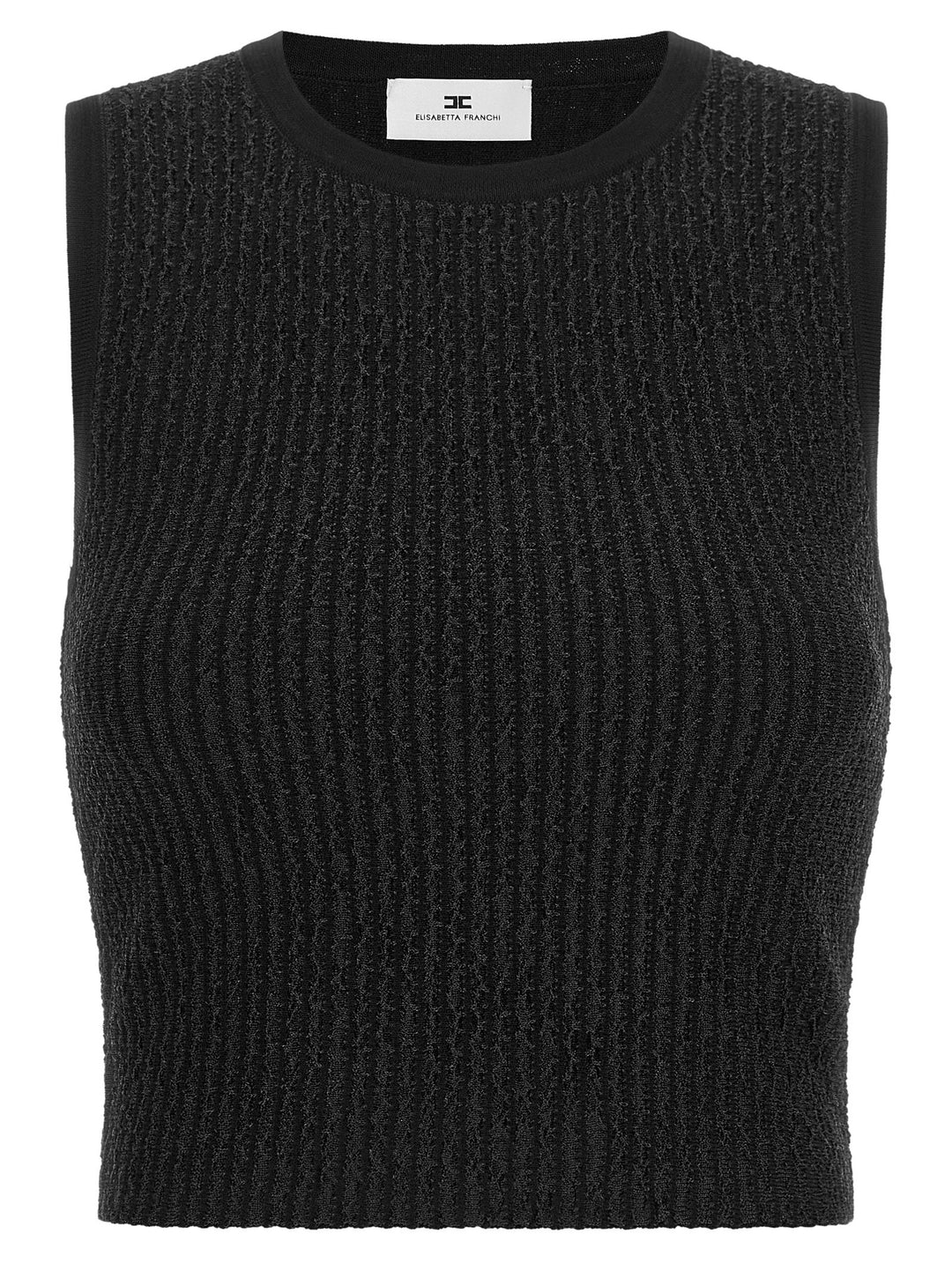 Elisabetta Franchi Top Tricot Top - Nero | 25f560e998ee5c03aff9d7939cd8444be2185796