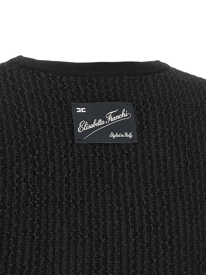 Elisabetta Franchi Top Tricot Top - Nero | c2fd30ad5a5e4f1d458cd92a3d6e21c44047e355