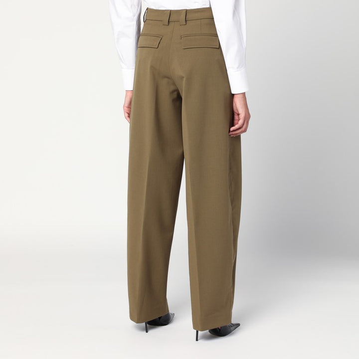 Thelatest Pantaloni - Verde | b85b41a98f8a6a2b7dcaf119140e61e39f2257c0