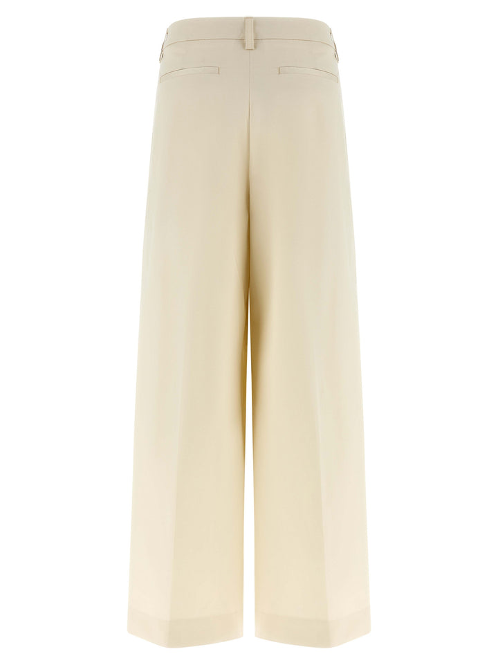 Thelatest Deva Pantaloni - Bianco | 04c5d96199b77ebe88a9b2bd372455a61809ffef