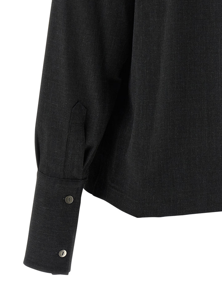 Thelatest Mélange Shirt Camicie - Grigio | 0bb7c71b1c70d71efa56f5c55178cbe53abe3668