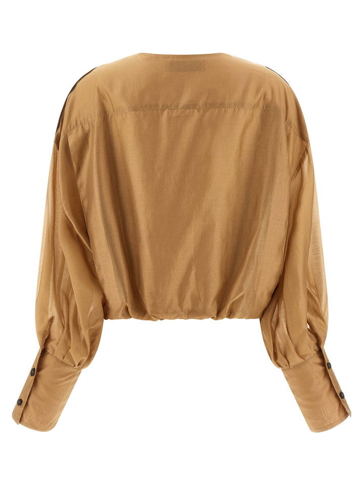 Thelatest Diana Camicie - Beige | 8c077c4b2a510a7d8bcf6affc11413f2382227e4