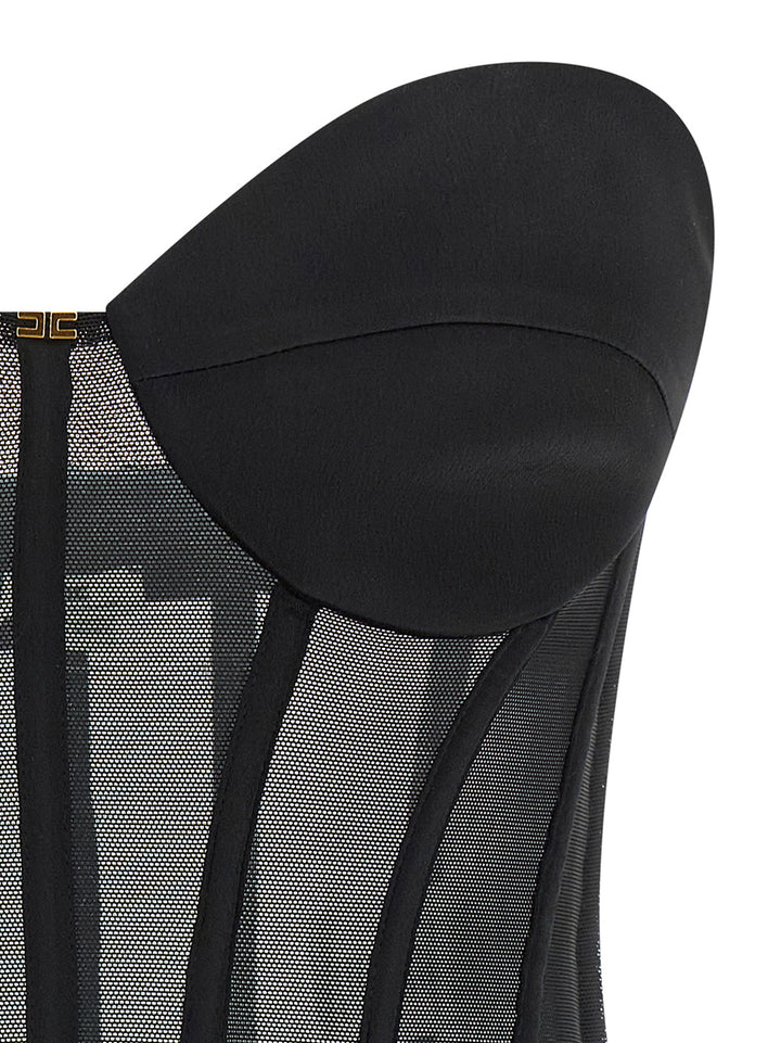 Elisabetta Franchi Bustier Top Top - Nero | 40878336010998f63aca9aa267237db24a8e29d9