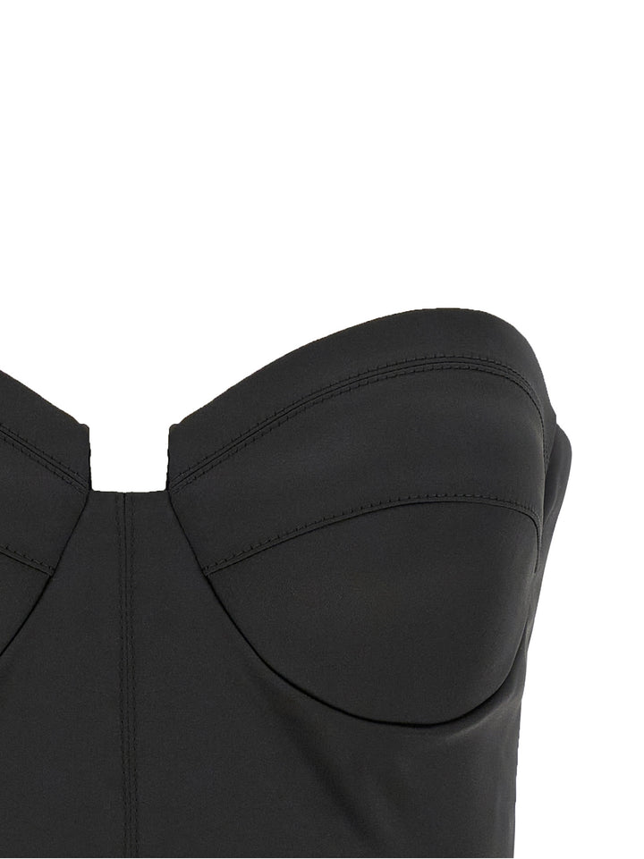 Elisabetta Franchi Bustier Top Top - Nero | cc324c860ca60c646a3afaaef0a5531f674d1338