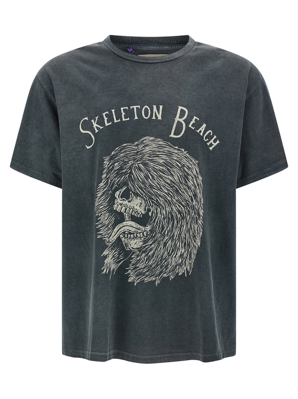 Skeleton Beach Grit T Shirt Nero