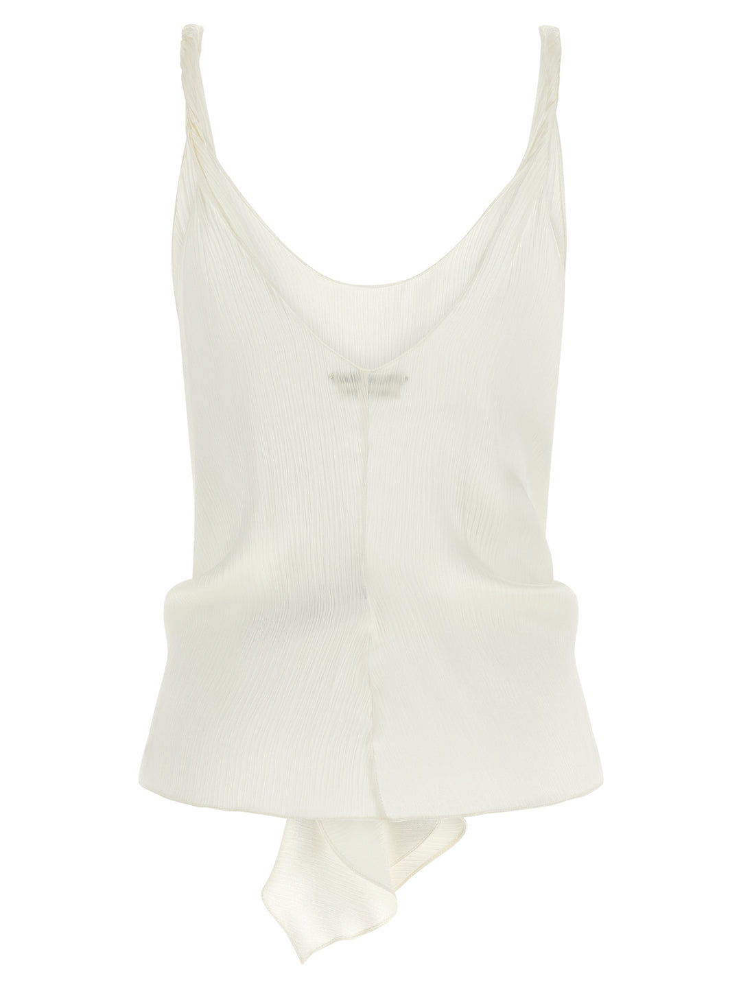 J.W. Anderson Front Knot Top - Bianco | 6fab73712134862ff2dcc15f92c634dd0d1b4f16
