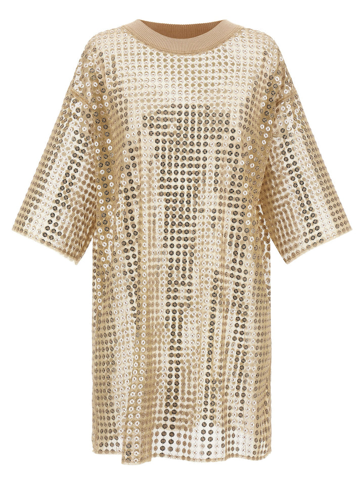 Fabiana Filippi Sequin Dress Abiti - Beige | 3f4e98165a1ab14f5a5aba30fb1c86dc940b7319