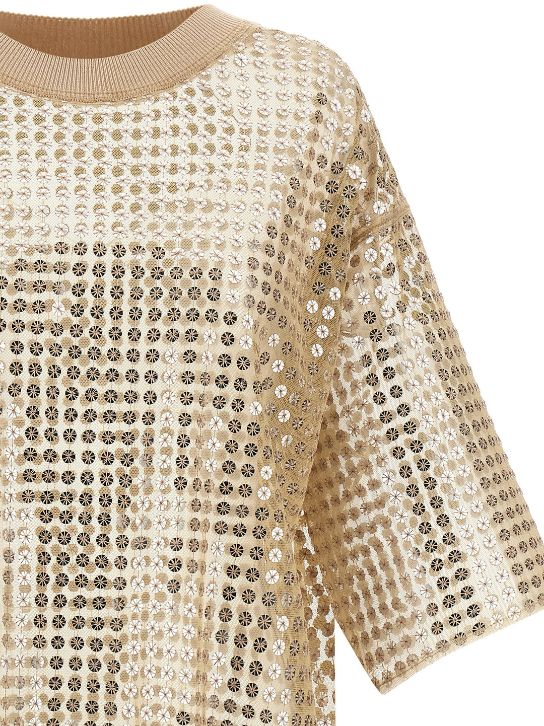 Fabiana Filippi Sequin Dress Abiti - Beige | fabaed14b01ac1a8957fea8606f36cd7e18fac4e