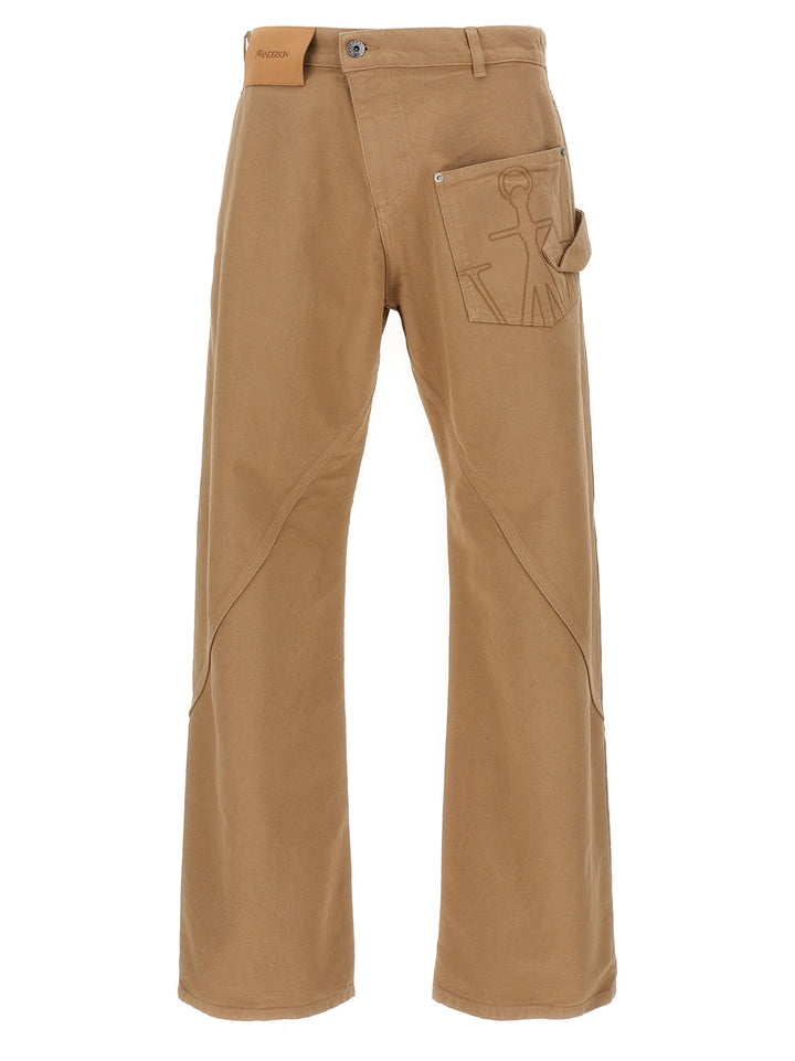 J.W. Anderson Twisted Workwear' Pantaloni - Beige | d19c1278e804b69b0fcd54fcf5f3e53feeb56866