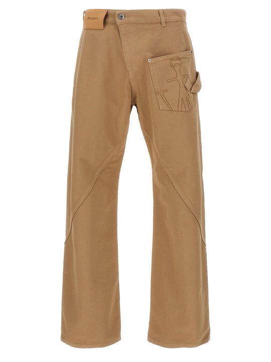 Twisted Workwear' Pantaloni Beige