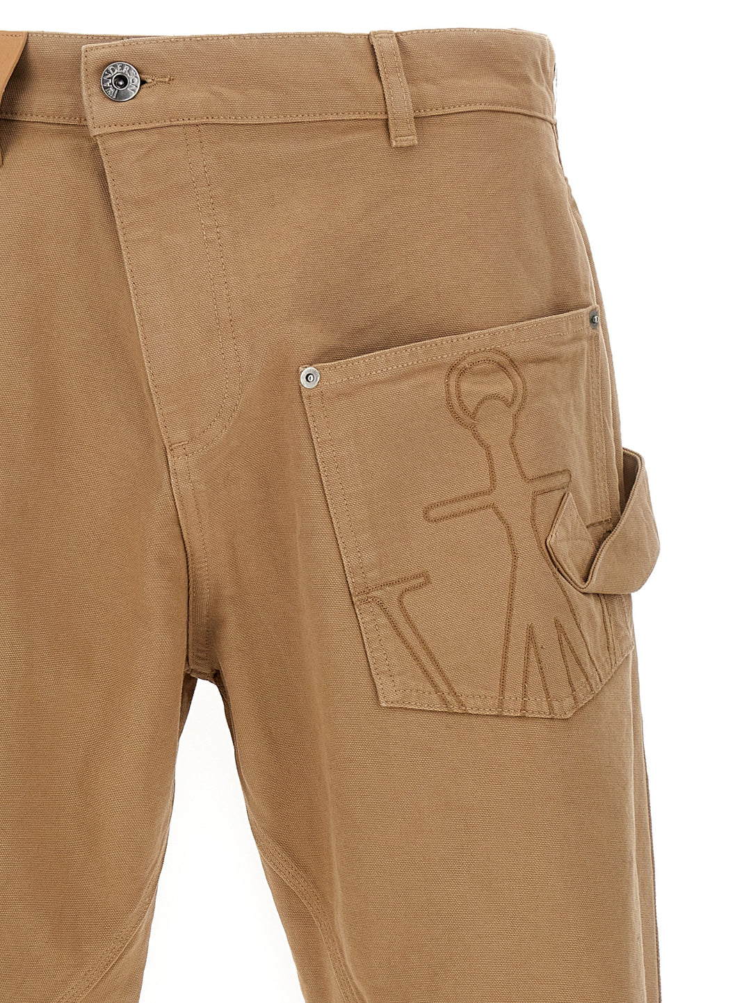 J.W. Anderson Twisted Workwear' Pantaloni - Beige | f3779327cb708c2c52ca7e71d8d6c30a28ff7a0a