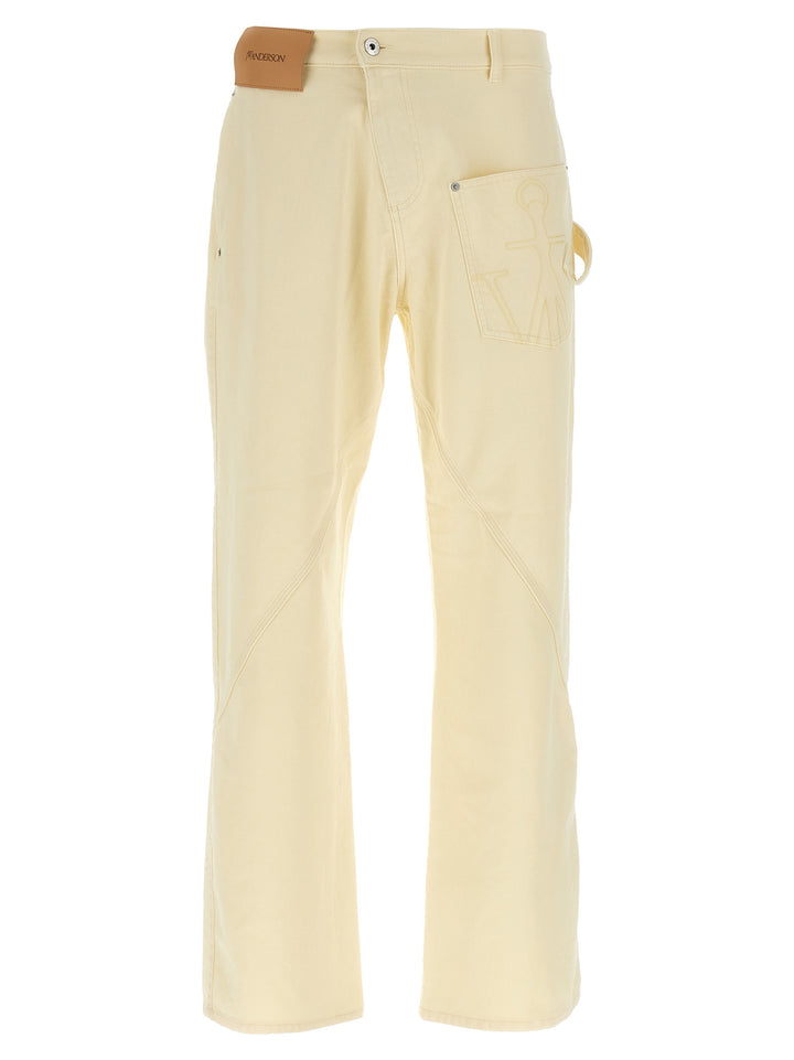 J.W. Anderson Twisted Workwear Pantaloni - Giallo | 004951fb6fbb9747a4ba19b172f2cf437d84c637