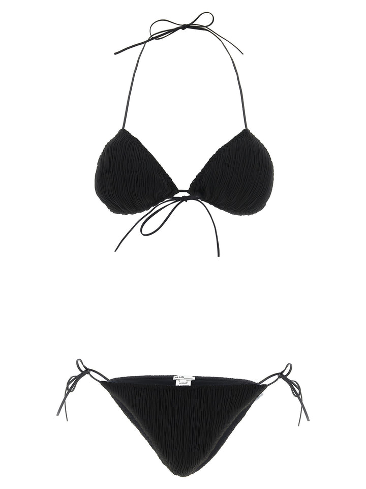 Allis Triangle Plisse Beachwear - Nero | c74f847cd925c38de5469550ca9a782f08cdf666
