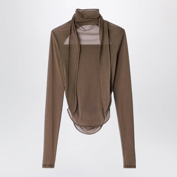 Cocoa Ballerina Jersey Top With Scarf