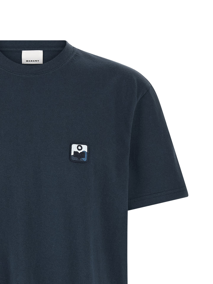 Marant Hugo T shirt - Blu | 71c5b436a7de5c05cece39598bb02529e49ed533