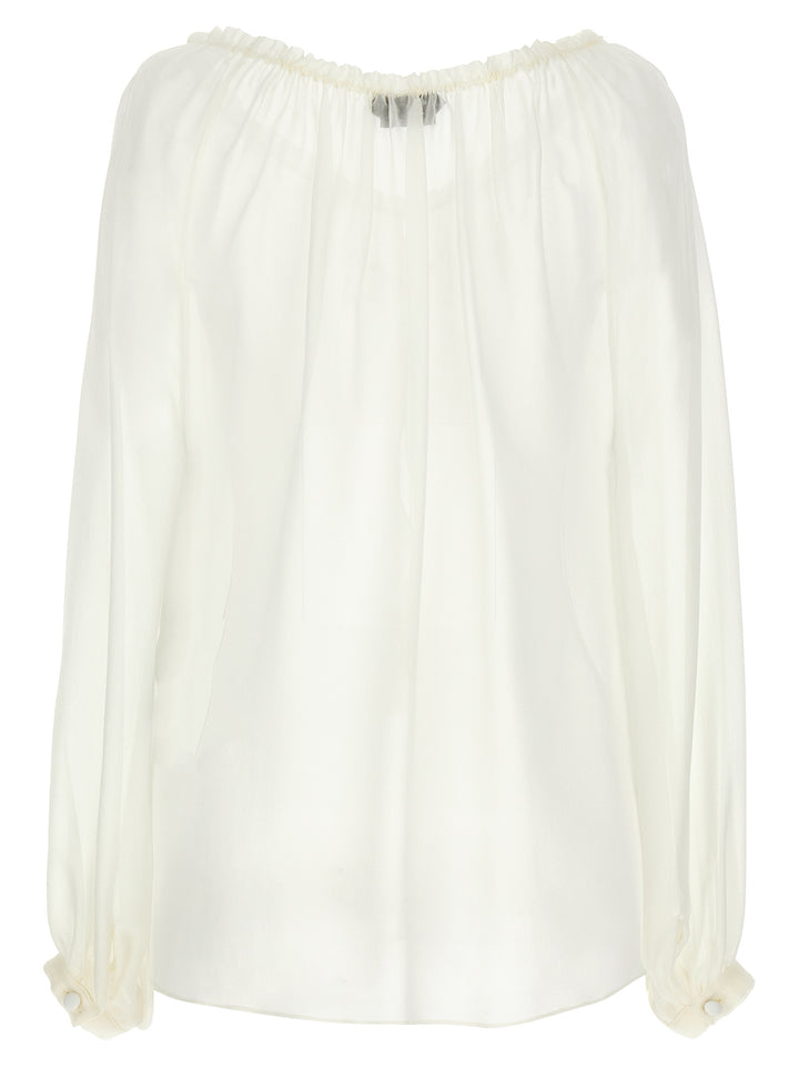 Tom Ford Silk Blouse Camicie - Bianco | ee08090bbbaef1b250284c8d50812d7be337041e