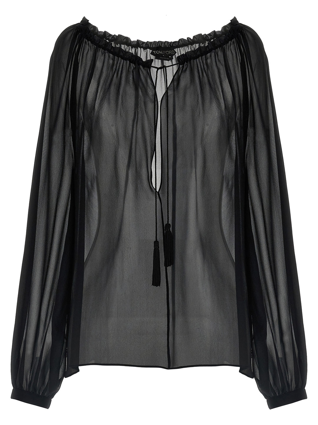 Tom Ford Silk Blouse Camicie - Nero | d28194b254e18757973402e00d830530e040e794
