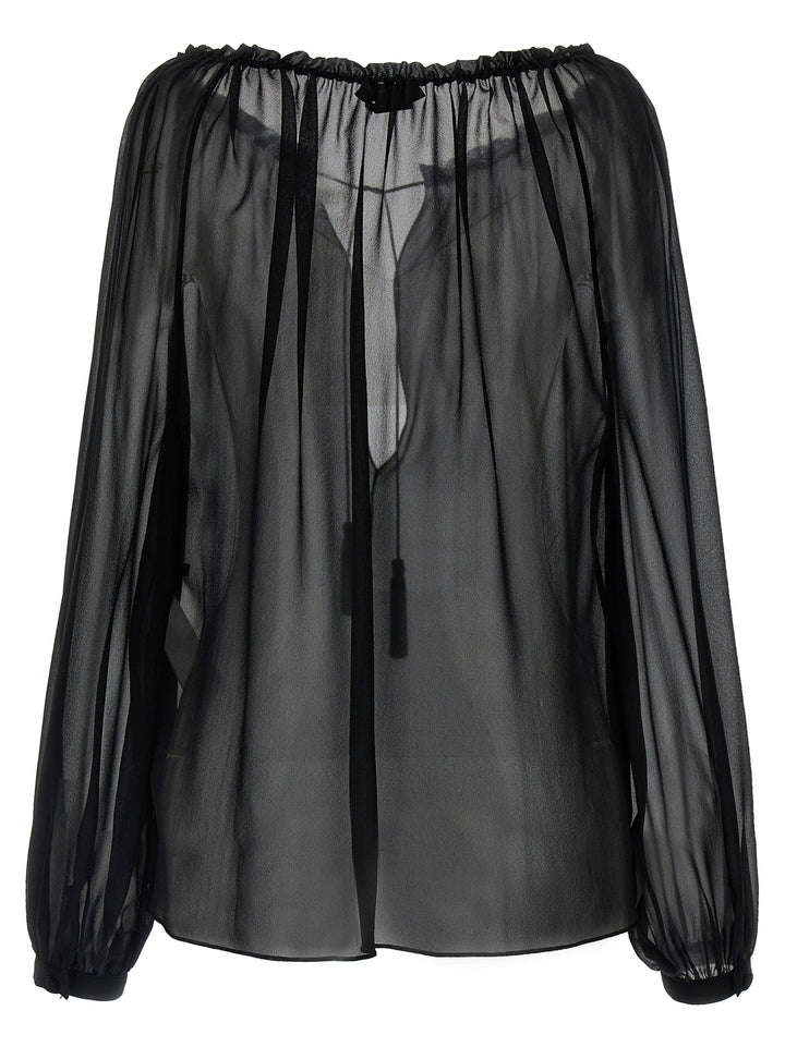 Tom Ford Silk Blouse Camicie - Nero | 7c2aa2b523fe1f86bffba0aebfe431b536b42b08