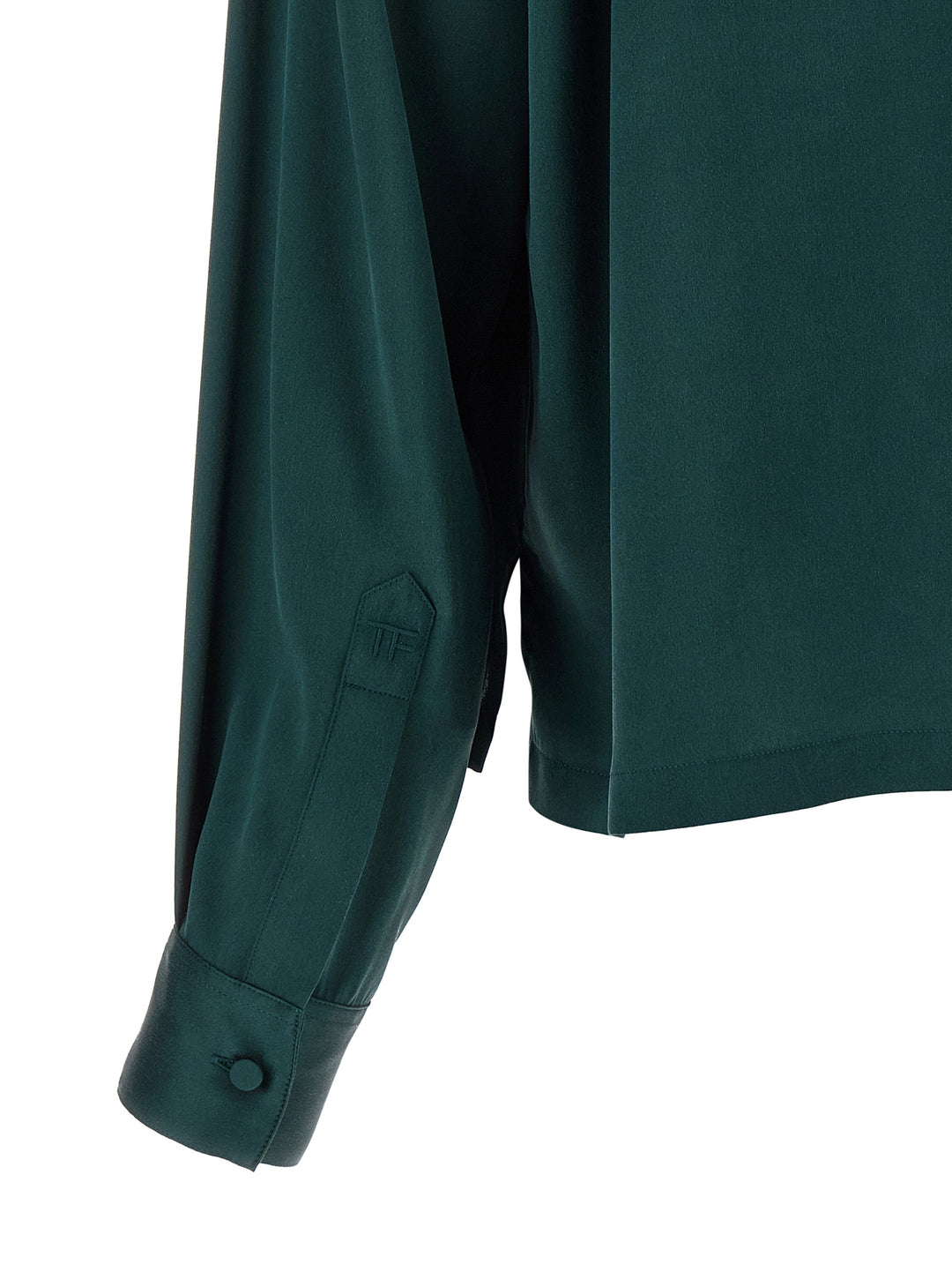 Tom Ford Satin Silk  Shirt Polo - Verde | 5a4dcc7d4b425f152f91e65a013ae9d92d44ee23