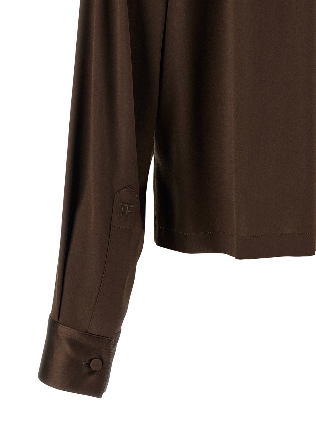 Tom Ford Silk  Shirt Polo - Marrone | ccd32dbd8c25fedb5ed0c64314b0487d20923e3e