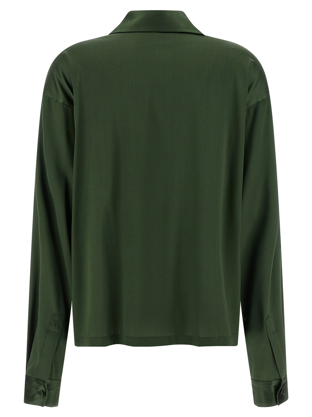 Tom Ford Silk  Shirt Polo - Verde | 97562106d39bb4ca2c3374a52a1aa968c9732f16