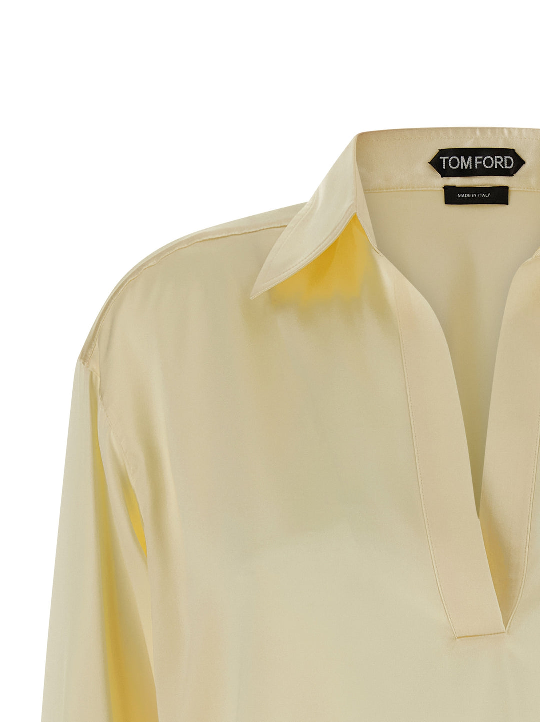 Tom Ford Silk  Shirt Polo - Giallo | df8f3c425c1bacce9fcad1001e5bf3fa8ec3e4b2