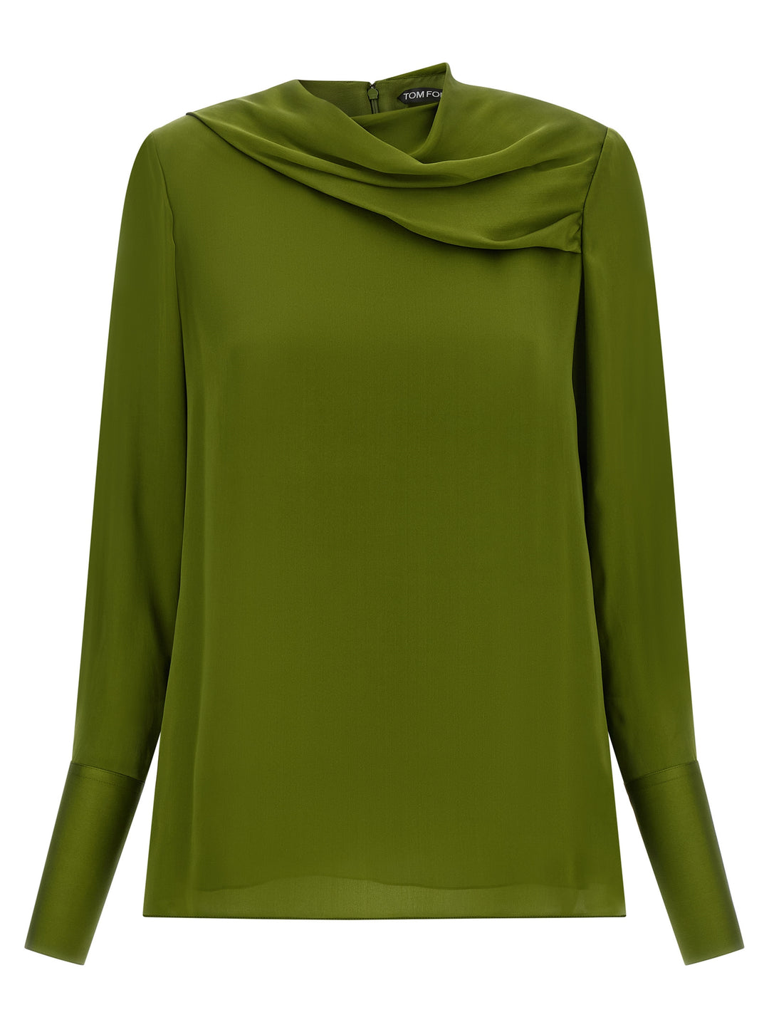Tom Ford Draped Neck Blouse Camicie - Verde | 8ad969c8973fa34328b52a7d15e678f182c8a8e4